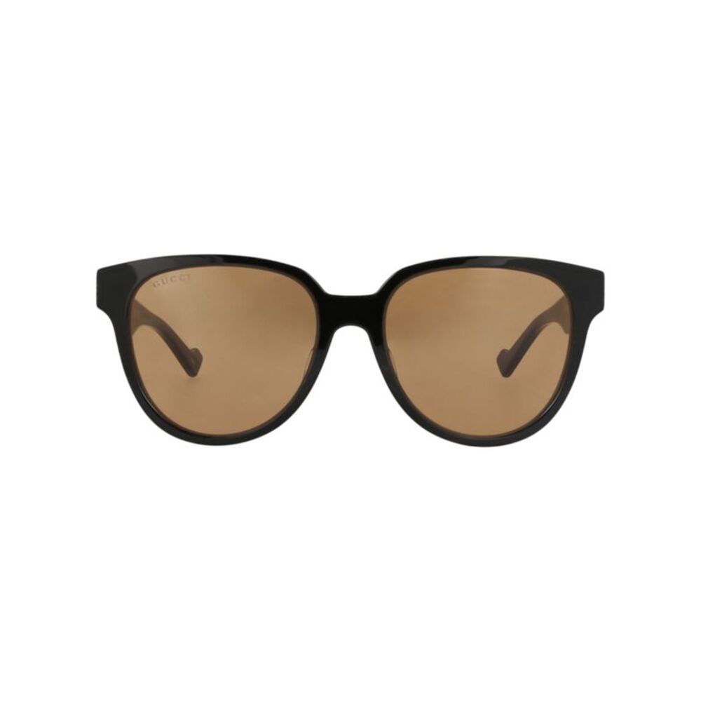 Gucci Round-Frame Acetate Sunglasses Black Womens